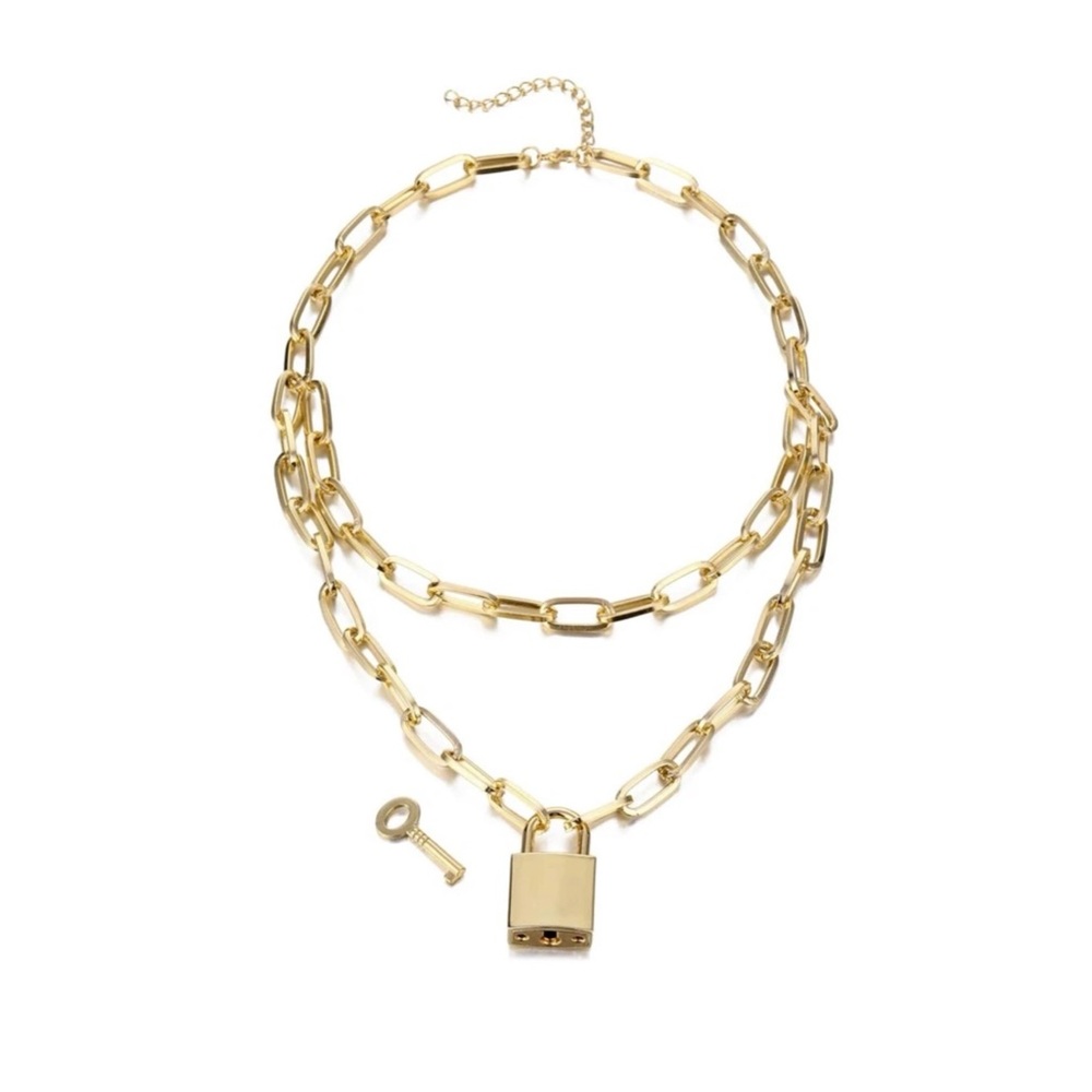 3/$30 ๐ Lock and Key Layered Chain Necklace - Picture 2 of 2